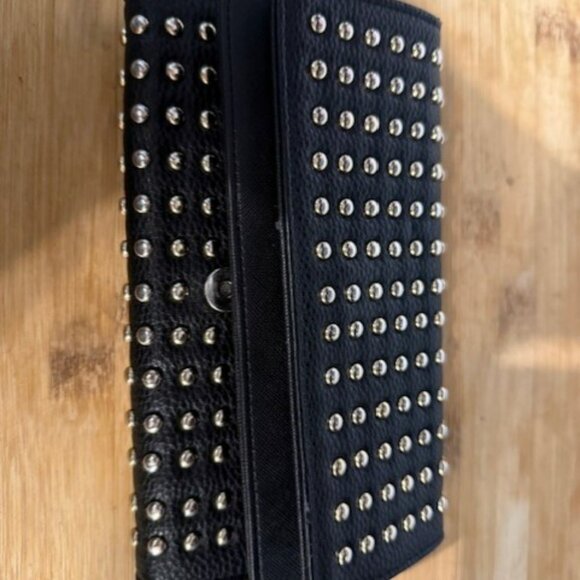 Studded Long Clutch Wallet - Coin Purse & Card Holder - Picture 3 of 16